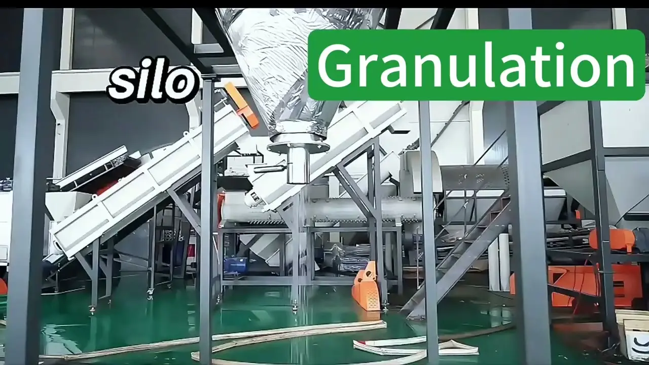 Nylon woven bag granulation-video